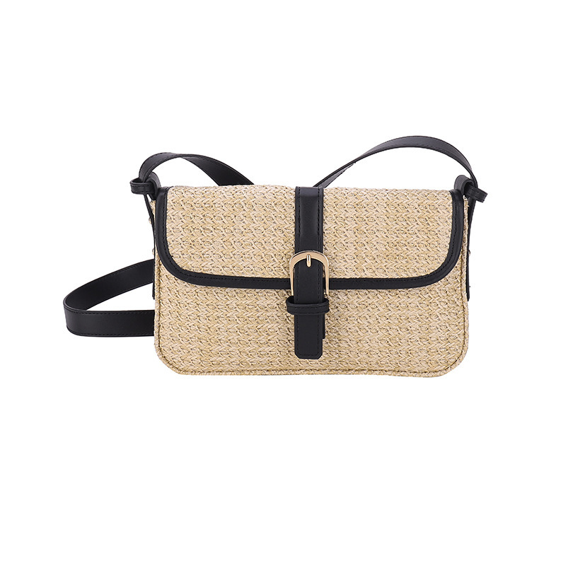 Chic Summer Weave: Elegant Straw Crossbody Bag - The SalesSphere Hub